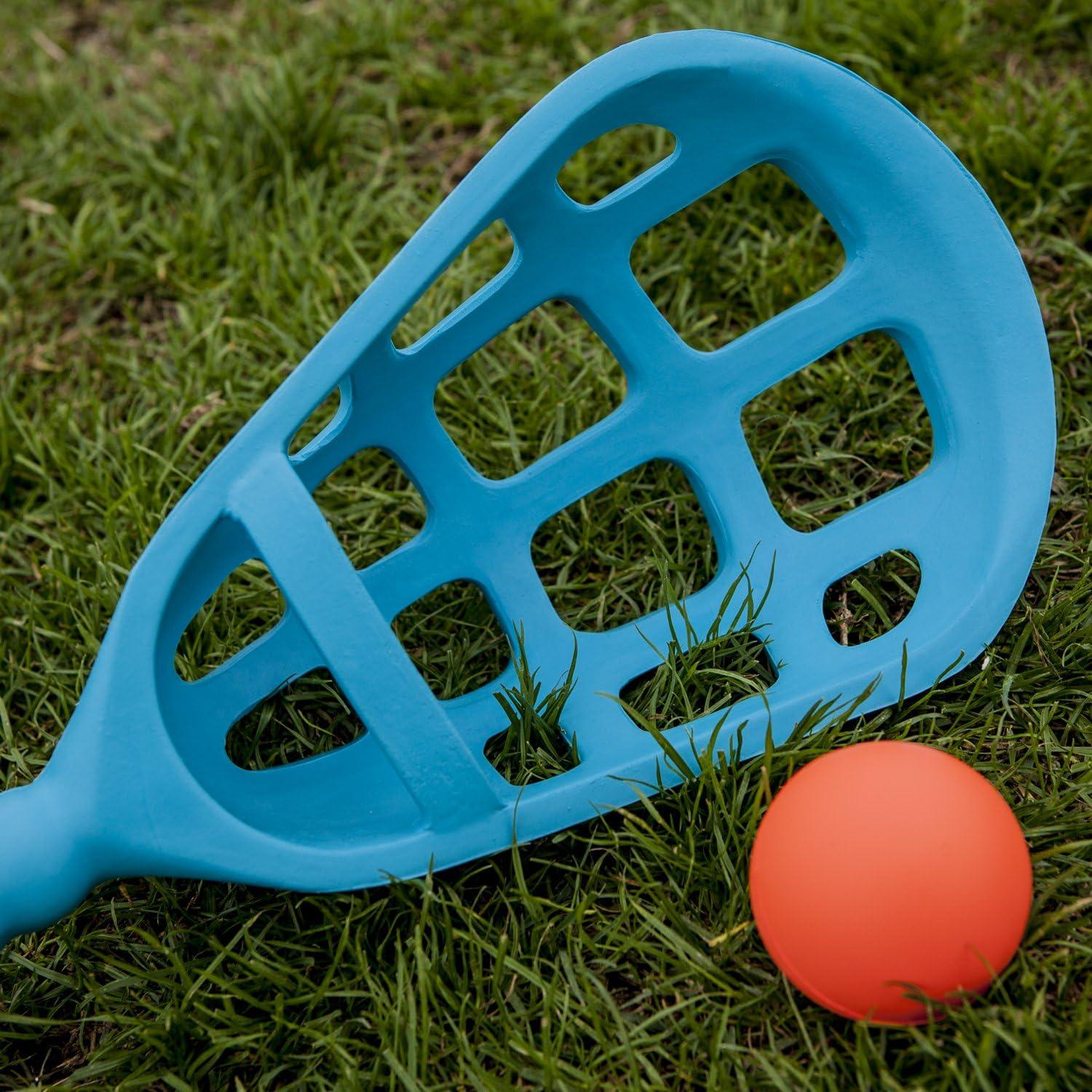 image:imageChampion Sports Rhino Lacrosse Set Rhino Skin Training Equipment for Boys Girls Kids Youth and Amateur Athletes 12 Aluminum Sticks and 12 Balls for Indoor Outdoor Use