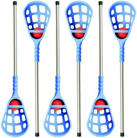 image:imageChampion Sports Rhino Lacrosse Set Rhino Skin Training Equipment for Boys Girls Kids Youth and Amateur Athletes 12 Aluminum Sticks and 12 Balls for Indoor Outdoor Use