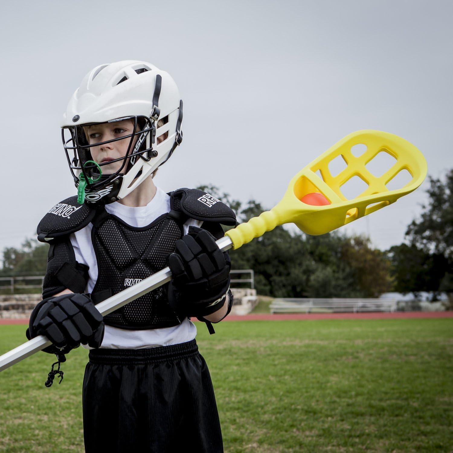 image:imageChampion Sports Rhino Lacrosse Set Rhino Skin Training Equipment for Boys Girls Kids Youth and Amateur Athletes 12 Aluminum Sticks and 12 Balls for Indoor Outdoor Use