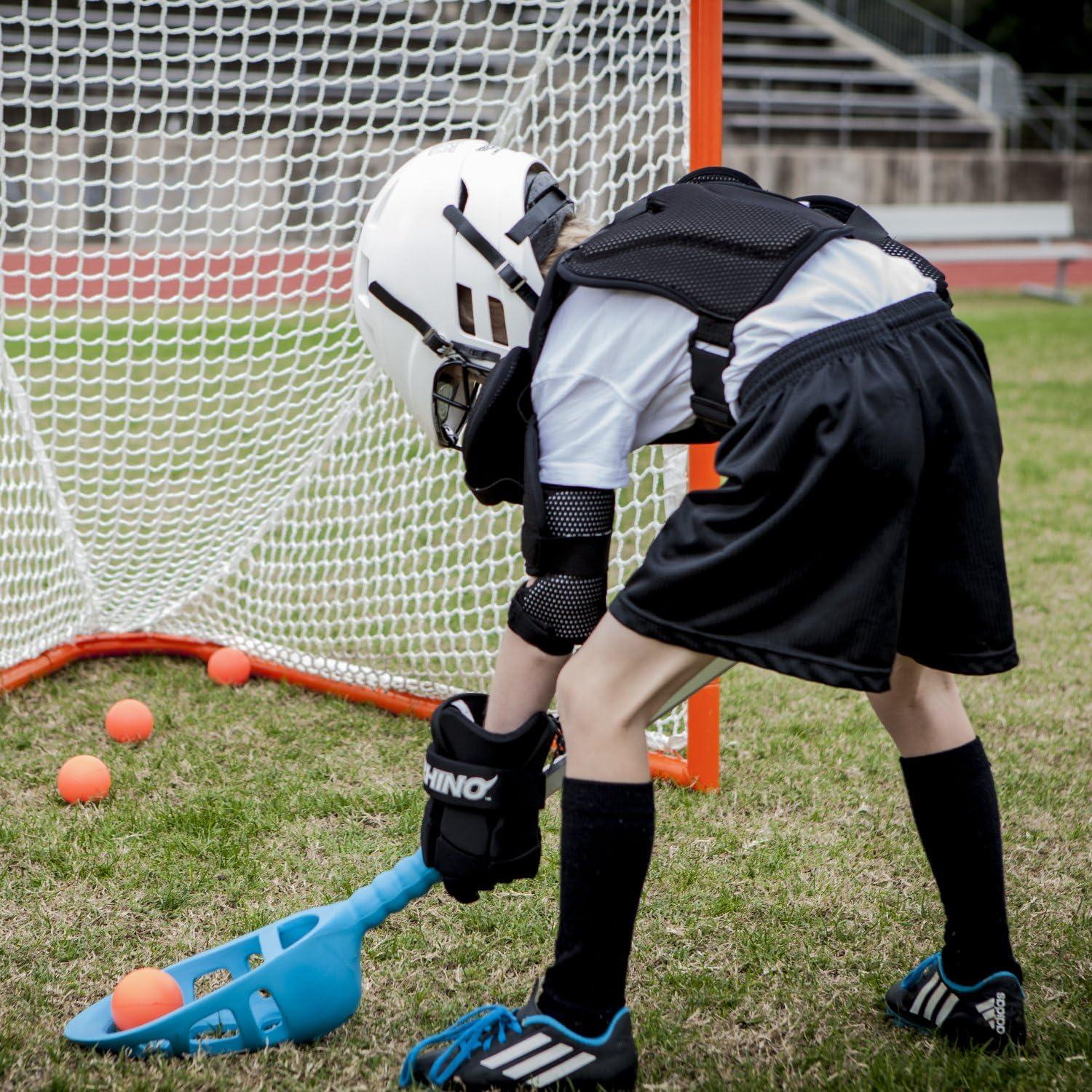 image:imageChampion Sports Rhino Lacrosse Set Rhino Skin Training Equipment for Boys Girls Kids Youth and Amateur Athletes 12 Aluminum Sticks and 12 Balls for Indoor Outdoor Use