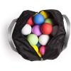 Champion Sports Lacrosse Ball Bag: Nylon Sports Training Tote for Lacrosse, Baseball and Tennis,Gray/Black