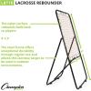Champion Sports Lacrosse Bounce Target: Ball Return Net for Professional, College and Grade School Training, Practice and Drills – Improves Offense, Passing, and Shooting Accuracy Skill Set