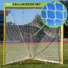 Champion Sports Lacrosse Goal Net – 4mm Official Size White Nylon Net Replacement (Pack of 2)