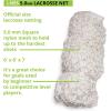Champion Sports Lacrosse Goal Nets: Official Size Nylon Net Replacement – Multiple Styles(4mm  2 pack)