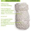 Champion Sports Lacrosse Goal Nets: Official Size Nylon Net Replacement – Multiple Styles(6mm  2 pack weather treated)
