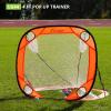 Champion Sports Lacrosse Training Goal: Pop Up & Backyard Shooting Net(Orange)