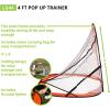 Champion Sports Lacrosse Training Goal: Pop Up & Backyard Shooting Net(Orange)
