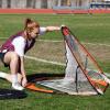 Champion Sports Lacrosse Training Goal: Pop Up & Backyard Shooting Net(Orange)