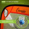 Champion Sports Lacrosse Training Goal: Pop Up & Backyard Shooting Net(Orange)