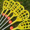 Champion Sports Rhino Lacrosse Set: Rhino Skin Training Equipment for Boys, Girls, Kids, Youth and Amateur Athletes – 12 Aluminum Sticks and 12 Balls for Indoor Outdoor Use