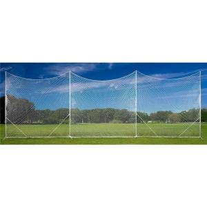 Champion Sports Lacrosse Backstop Net: Ball Barrier for Professional, College and Grade School Training, Practice and Drills – Field Organizer for Stray Balls,White