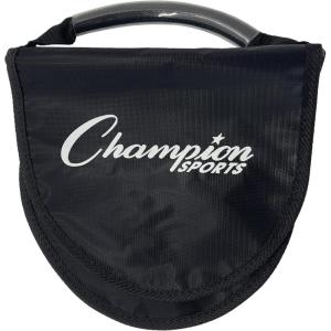 Champion Sports Iron Shot Put – Durable Track & Field Training Shot, Multiple Weights for Youth, HS & Collegiate Athletes(Shot Put Carrier W/ Shoulder Strap)