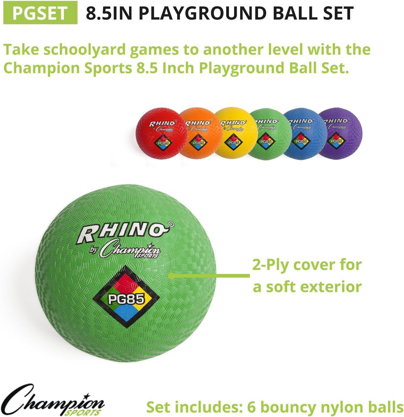 image:imageChampion Sports Rhino Playground Balls85 Assorted Colors 6 Set