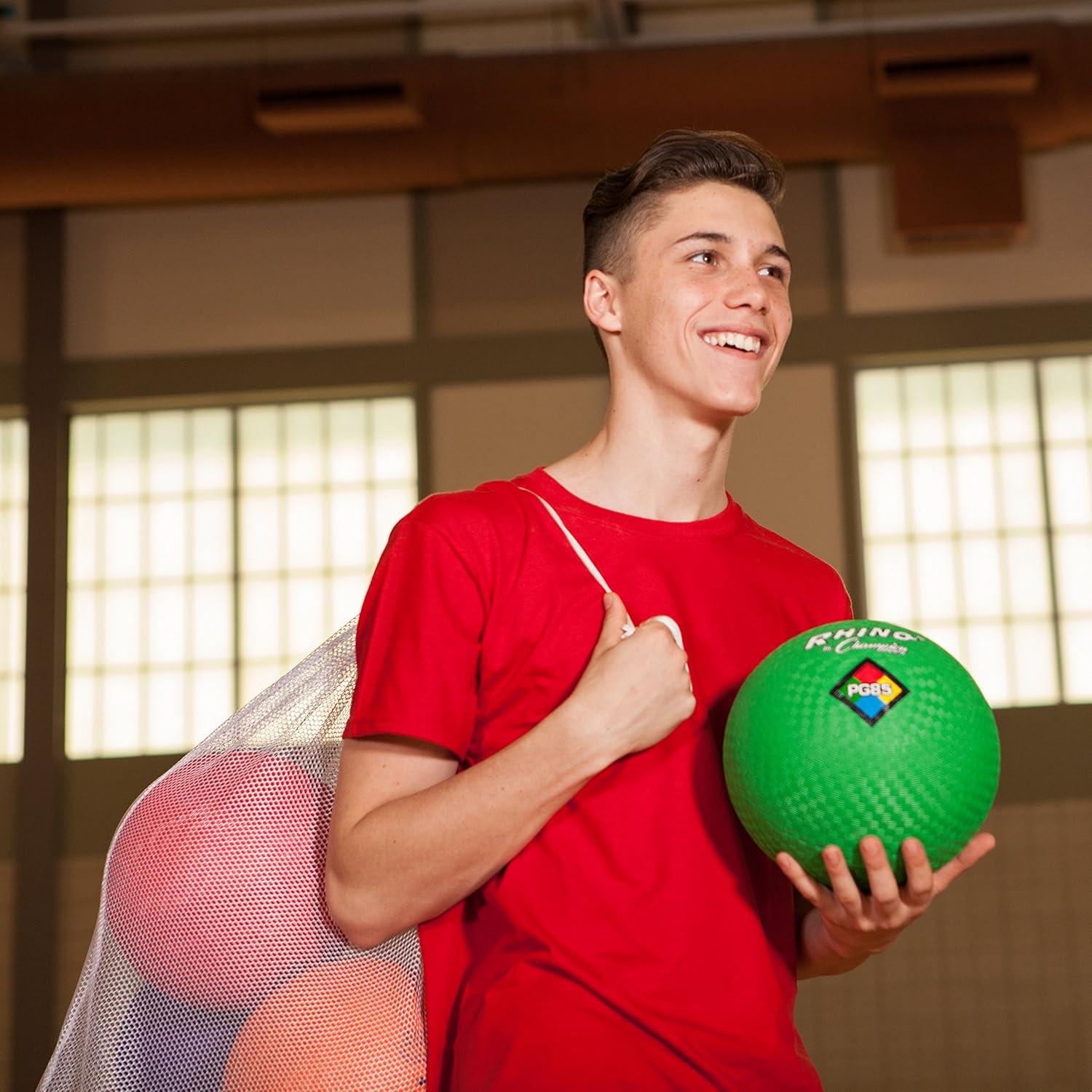 image:imageChampion Sports Rhino Playground Balls85 Assorted Colors 6 Set with Bag and Pump