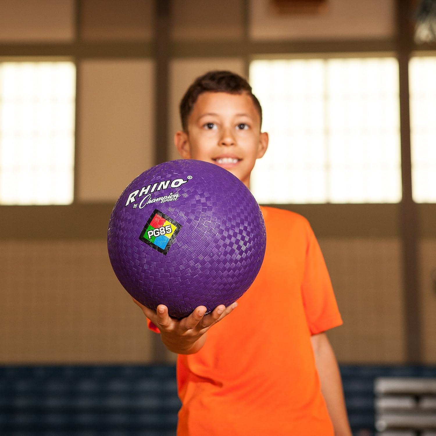 image:imageChampion Sports Rhino Playground Balls85 Assorted Colors 6 Set with Bag and Pump