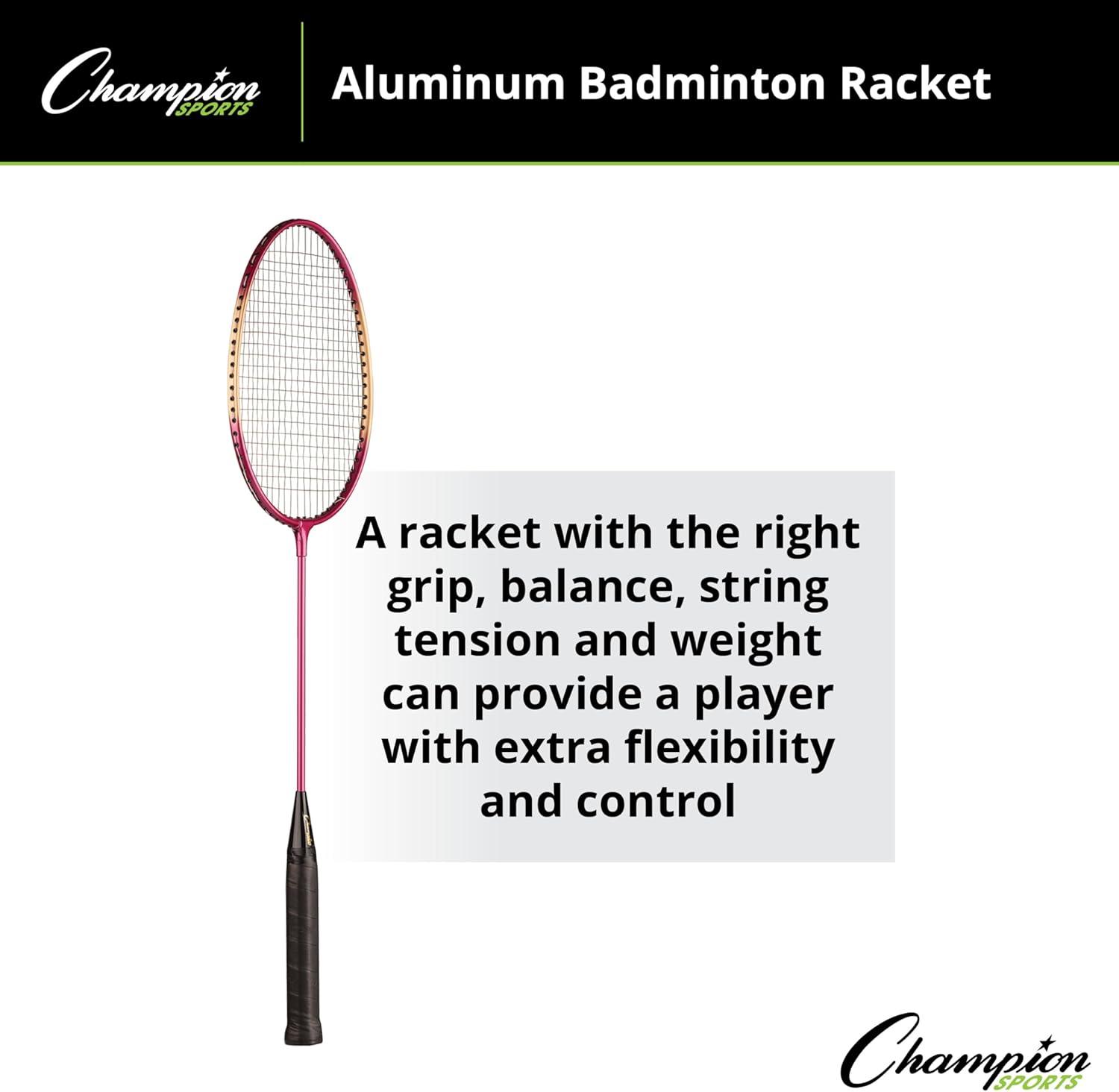 image:imageChampion SportsChampion Sports Aluminum Double Shaft Badminton RacketRed