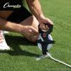Champion Sports Open Reel Measuring Tapes – Durable Hand Crank with Metal Spike, Dual-Sided Feet & Meters, Perfect for Track & Field and Long Jump, 400 Feet/120 Meters(60 m)