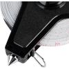 Champion Sports Open Reel Measuring Tapes – Durable Hand Crank with Metal Spike, Dual-Sided Feet & Meters, Perfect for Track & Field and Long Jump, 400 Feet/120 Meters(60 m)