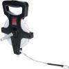 Champion Sports Open Reel Measuring Tapes – Durable Hand Crank with Metal Spike, Dual-Sided Feet & Meters, Perfect for Track & Field and Long Jump, 400 Feet/120 Meters(30 m)