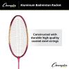 Champion SportsChampion Sports Aluminum Double Shaft Badminton Racket(Red)