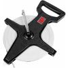 Champion Sports Open Reel Measuring Tapes – Durable Hand Crank with Metal Spike, Dual-Sided Feet & Meters, Perfect for Track & Field and Long Jump, 400 Feet/120 Meters(100 m)