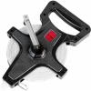 Champion Sports Open Reel Measuring Tapes – Durable Hand Crank with Metal Spike, Dual-Sided Feet & Meters, Perfect for Track & Field and Long Jump, 400 Feet/120 Meters(30 m)