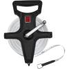 Champion Sports Open Reel Measuring Tapes – Durable Hand Crank with Metal Spike, Dual-Sided Feet & Meters, Perfect for Track & Field and Long Jump, 400 Feet/120 Meters(60 m (Pack of 12))