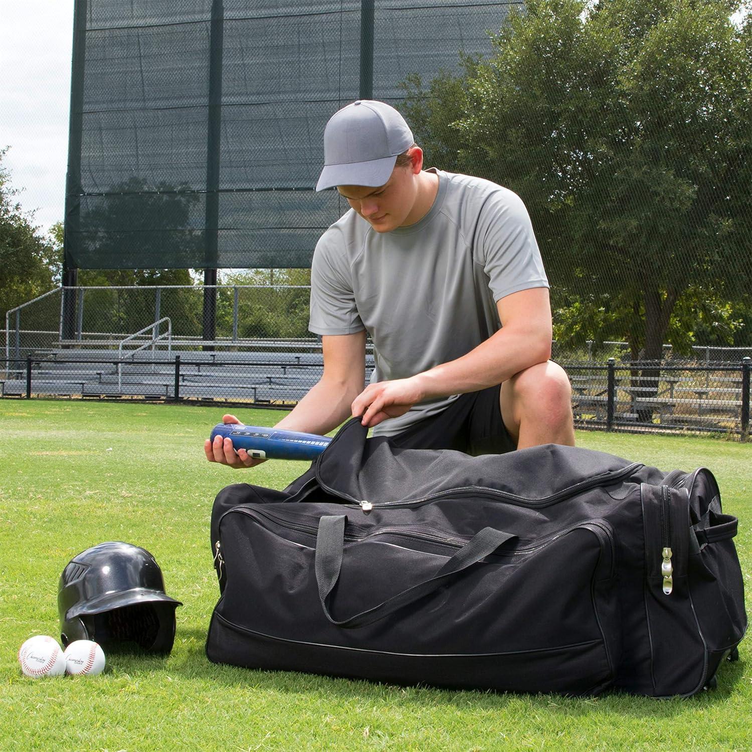 image:imageChampion Sports Wheeled Equipment Bag Large Rolling Sports Gear Bag for Baseball Football amp Travel