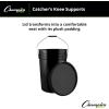 Champion Sports 6 Gallon Bucket with Padded Soft Seat Lid – Durable Construction – Balls Not Included – Ideal for Baseball, Softball, T-Ball, Practice Balls, and Lacrosse – Black(Black)