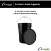 Champion Sports 6 Gallon Bucket with Padded Soft Seat Lid – Durable Construction – Balls Not Included – Ideal for Baseball, Softball, T-Ball, Practice Balls, and Lacrosse – Black(Black)