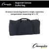 Champion Sports Oversized Canvas Duffle Bag – Heavy-Duty Travel & Gym Bag for Sports Equipment, Gear, or Weekend Trips, Black(34″ x 12″ x 15″)