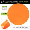 Champion Sports Round Poly Spot Markers for Sports, Activities, and Social Distancing – 10-inch, Set of 12 – Yellow
