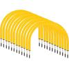 Champion Sports Soccer Passing Arc Set – 12 Durable Training Arcs with Stakes & Carry Bag – Soccer Goals & Practice Equipment for Accuracy, Skills, Obstacle Drills & Coaching