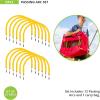 Champion Sports Soccer Passing Arc Set – 12 Durable Training Arcs with Stakes & Carry Bag – Soccer Goals & Practice Equipment for Accuracy, Skills, Obstacle Drills & Coaching