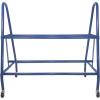 Champion Sports Steel Frame Rolling Basketball Storage Cart – Multiple Styles(12 Basketball Capacity (Blue))