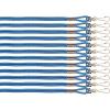 Champion Sports Nylon Lanyards with J-hook Clip, Blue – 12 Pack (Poly Bag)
