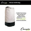 Champion Sports 22 Oz. Heavy Duty Waterproof Nylon Duffel Bag – Durable Leather Bottom – Shoulder Strap and Inside Pocket