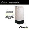 Champion Sports 22 Oz. Heavy Duty Waterproof Nylon Duffel Bag – Durable Leather Bottom – Shoulder Strap and Inside Pocket