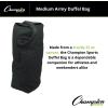 Champion Sports 22 Oz. Top Loading Medium Canvas Duffel Bag with Strap and Carry Handle