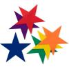 Champion Sports 9-Inch Poly Star Marker Set, Multicolor, 1 Count (Pack of 1)(9″)