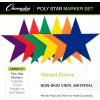 Champion Sports 9-Inch Poly Star Marker Set, Multicolor, 1 Count (Pack of 1)(9″)