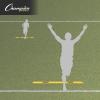 Champion Sports Poly Start & Finish Line Markers – Durable Vinyl Track & Field Race Markers for Drills & Training