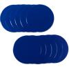 Champion Sports Round Poly Spot Markers for Sports, Activities, and Social Distancing – 10-inch, Set of 12 – Blue(9-Inch)