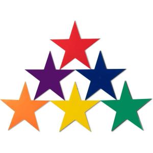 Champion Sports 9-Inch Poly Star Marker Set, Multicolor, 1 Count (Pack of 1)(9″)