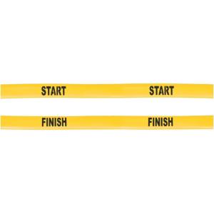 Champion Sports Poly Start & Finish Line Markers – Durable Vinyl Track & Field Race Markers for Drills & Training