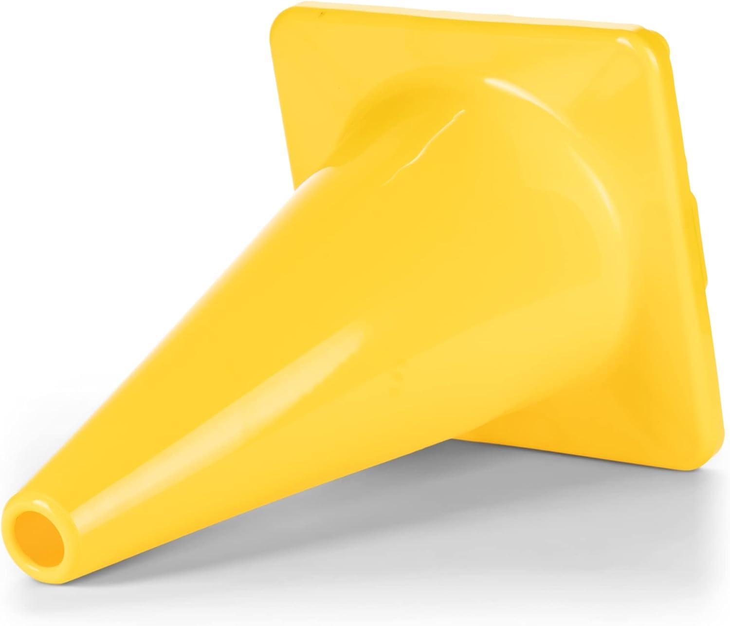 image:imageChampion Sports High Visibility Flexible Vinyl Cones for Sports Training Agility Drills Field amp Gym Marking SetsYellow