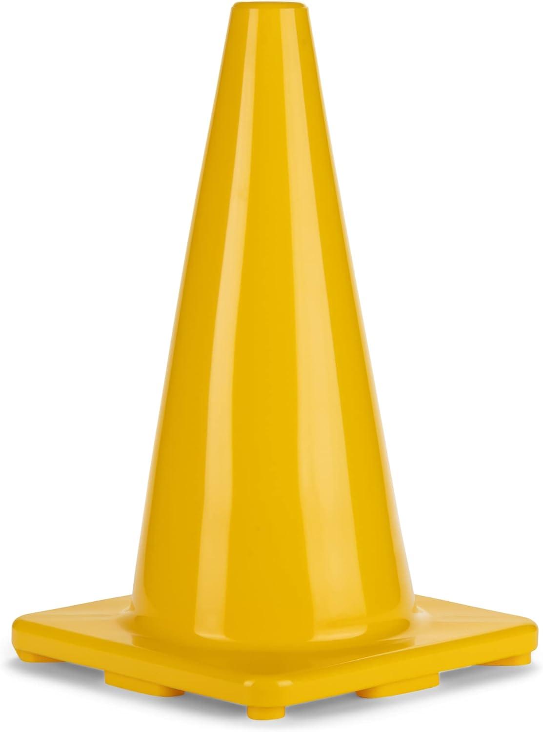 image:imageChampion Sports High Visibility Flexible Vinyl Cones for Sports Training Agility Drills Field amp Gym Marking SetsYellow