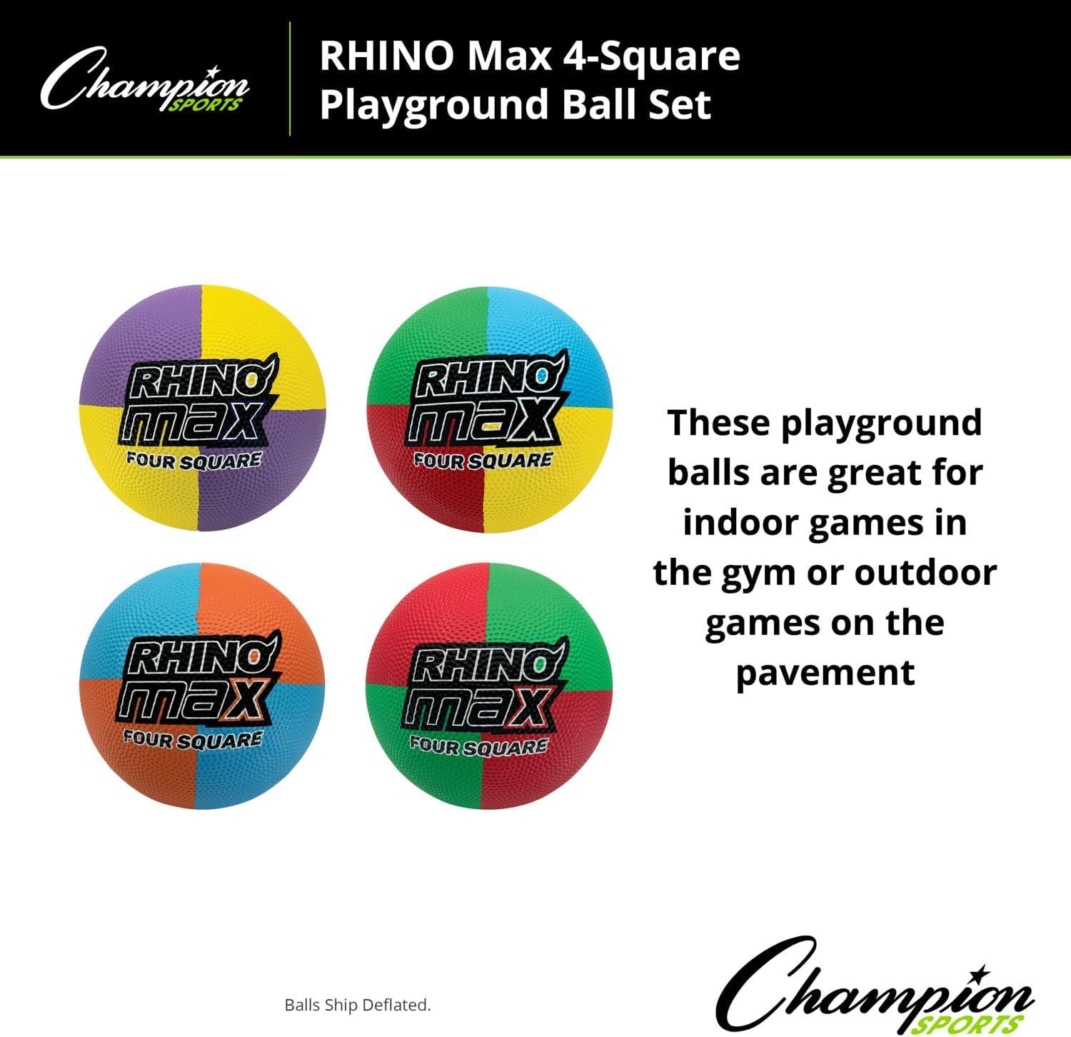 image:imageChampion Sports Rhino Max Playground Ball Sets Available in Mulitple Activity Styles4Square Playground Set