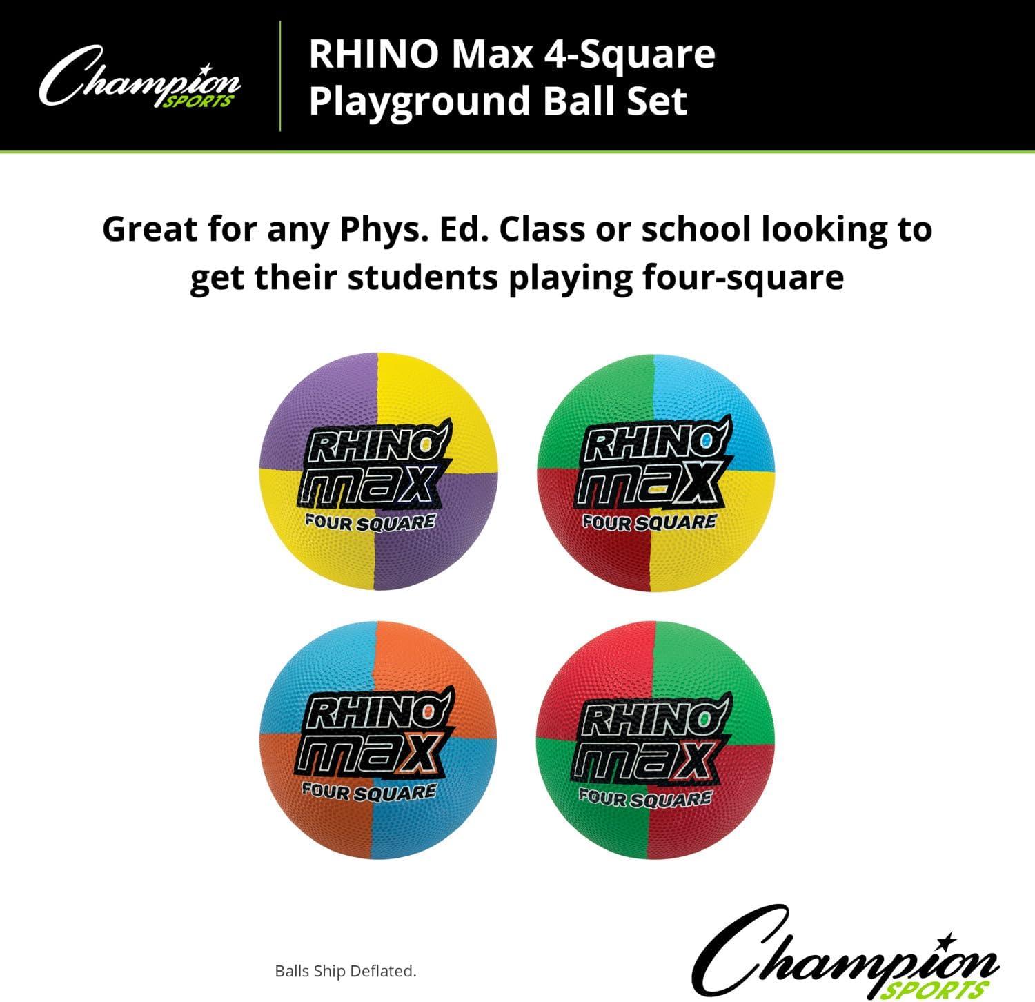 image:imageChampion Sports Rhino Max Playground Ball Sets Available in Mulitple Activity Styles4Square Playground Set