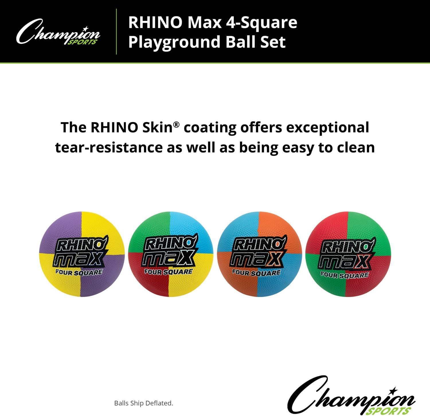 image:imageChampion Sports Rhino Max Playground Ball Sets Available in Mulitple Activity Styles4Square Playground Set